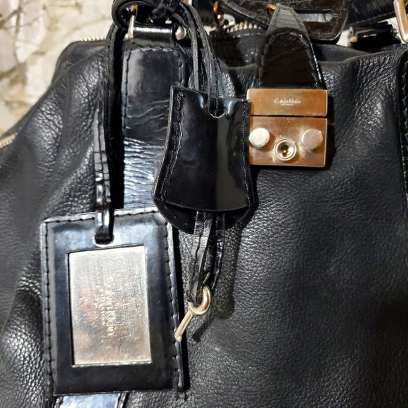 Calvin Klein Locking Satchel Bag - Picture 2 of 5